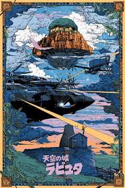 Come discuss, post art, or share cool stuff about your favorite movie!. Laputa Castle In The Sky Kilian Eng Studio Ghibli Poster Studio Ghibli Movies Studio Ghibli Art