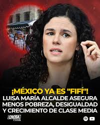 📊 MENOS POBREZA, MÁS CLASE MEDIA Luisa María Alcalde aseguró que los datos  son claros: hoy México registra menos pobreza y menos desigualdad, con un  crecimiento histórico de la clase media. Resultados