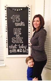 15 Weeks Pregnancy Chalkboard Flashback