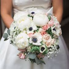 With fake flowers?insert silk flowers into the styrofoam, add ribbon around base and you've made a gorgeous bouquet. 22 Unique And Bold Anemone Bouquets