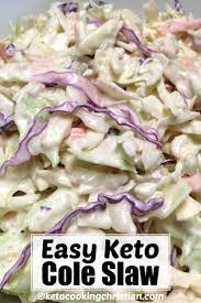 Keto Cole Slaw Keto Side Dishes Homemade Coleslaw Keto Cole Slaw