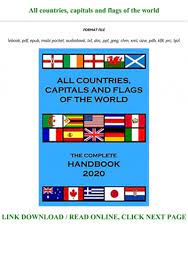 As the capital cities of their countries, these towns differ greatly in terms of safety, prices, health care, pollution level, and other conditions. Country Flags With Names And Capitals Pdf Free Download List Of Countries And Their Capitals Cities Download Free Pdf To Print The Lesson On Learning On Learning About Countries And