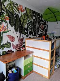 Jungle wallpaper kids room source worldivided.com. Ad Kids Bedroom Renovation Creating Our Dinosaur Jungle Themed Kids Room With Photowall Sweden