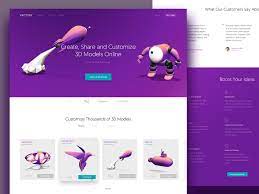 vectary landing page 3d modeling tool design inpiration landing page tool design