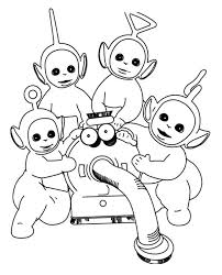 Teletubbies Care With Nunu Coloring Page Cool Coloring Pages Coloring Pictures For Kids Disney Coloring Pages