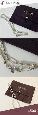 John Hardy Silver Bamboo Link Short Necklace Womens Jewelry Necklace John Hardy Jewelry Short Necklace