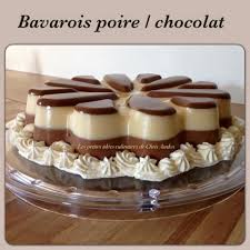 Mon Bavarois Poire Chocolat Les Petites Idees Culinaires De Chris Andco Poire Au Chocolat Bavarois Poire Chocolat Recette Bonbon