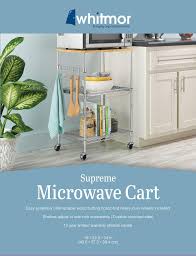 Light, medium and heavy duty microwaves. Finnhomy 3 Tier Wire Rolling Kitchen Cart Food Service Cart Microwave Stand Oak Cutting Board And Chrome Buy Online In United Arab Emirates At Desertcart Ae Productid 42011536