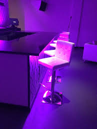 Led Tape Under Bar To Light Up Stools Ledtape Clublighting Lighting Moodlighting Led Lighting Home Living Room Lighting Tips Industrial Lighting Bedroom