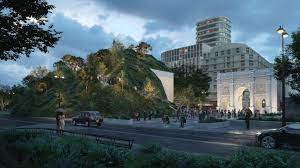Mvrdv tells tom ravenscroft of dezeen that its appearance will start to improve as dry conditions subside. Mvrdv Unveils Design For Marble Arch Hill Installation In London