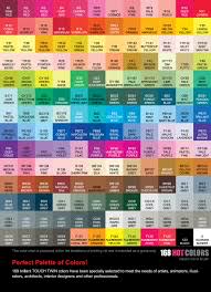 touch five markers color chart best picture of chart