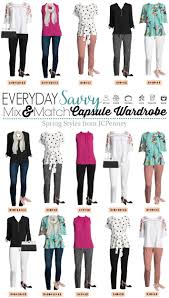 Mix And Match Clothes Jcpenney Capsule Wardrobe For Spring Capsule Wardrobe Mom Capsule Wardrobe Work Capsule Wardrobe