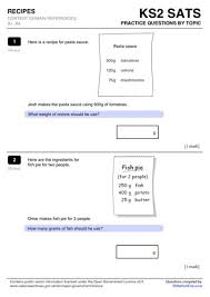 Maths Sats Questions