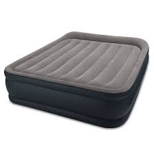 Intex Dura Beam Standard Series Deluxe Pillow Rest Raised Airbed With Soft Flocked Top For Comfort Built In Pillow An Air Bed Air Mattress Camping Air Mattress
