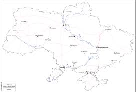 Poland, slovakia and hungary to the west; Ucraina Mappa Gratuita Mappa Muta Gratuita Cartina Muta Gratuita Contorni Idrografia Principali Citta Strade Nomi Bianco