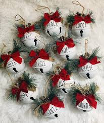 Jingle Bell Sleigh Bell Joy Peace Santa Christmas Ornament Etsy In 2020 Diy Christmas Ornaments Easy Custom Christmas Ornaments Christmas Ornaments