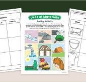Uses of Materials Sorting Activity | Teach Starter