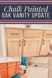 Oak Vanity Update With Rustoleum Chalk Paint Glaze In 2020 Rustoleum Chalk Paint Rustoleum Chalk Paint