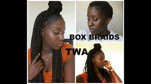 How To Do Box Braids On Short Twa Hair Youtube Twa Hairstyles Braids For Short Hair Try On Hairstyles