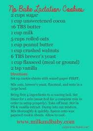 No Bake Lactation Cookies Yum I May Do This And Substitute The Butter For Coconut Oil And The Milk For Al Lactation Cookies Recipe Lactation Cookies Lactation