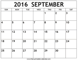September 2016 Calendar Free Printable Calendar Printable Calendar September Calendar