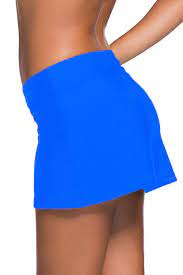 Blue Swim Plus Size Bottom Bikini Skirted Skirted Bikini Bottoms Stylish Tankini Swim Skirt
