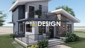 Floor plan with 3 bedrooms and 3 bathrooms. Small House Design 2 Storey With Deck 8 65m X 9 00m 119 Tfa 3 Bedroom Max Houzez