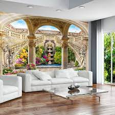 papier peint photo personnalise tapisserie panoramique trompe l oeil 3d jardin classique atelier wybo papier peint papier peint photo trompe l oeil