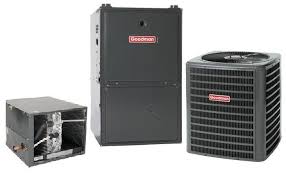 System supports thermidistat™ or standard thermostat controls. Goodman 2 5 Ton 16 Seer 80k Btu 80 Ac Gas System Gmes800803bn Go Direct Appliance