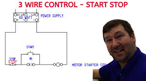 With these diagrams below it will take the guess work out of wiring. 3 Wire Control How To Wire A Start Stop Motor Control Circuit Youtube