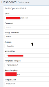 Klik pada bagian belum terdafar, profil. Begini Cara Daftar Emis Sdm Guru Pai Terbaru Emis Online