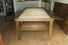 By Monty Haul Gaming Basic Table With Pull Out Areas For Books Shelving For Storage
