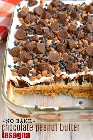 No Bake Chocolate Peanut Butter Lasagna Recipe In 2020 Desserts Peanut Butter Pie Recipes Peanut Butter Desserts