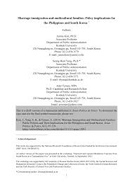 For each american citizen applying for marriage, bring all of the documents listed above for u.s. Pdf Marriage Immigration And Multicultural Families Public Policies And Their Implications For The Philippines And South Korea