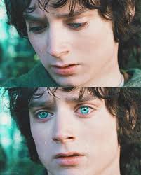 Frodo Elijahwood On Instagram His Eyes Peoples With Dark Hair And Blue Eyes Are So Rare Compared To The Typical Blonde And Frodo Baggins Frodo The Hobbit
