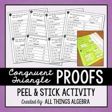 Logic & proof homework 8: Congruent Triangles Worksheets Teaching Resources Tpt