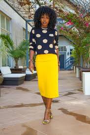 Black And White Polka Dot Skirt Outfit Polka Dots Pencil Skirt Midi Skirt Pencil Pencil Skirt Fashion