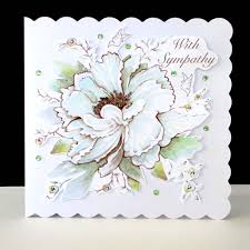 Address a sympathy card envelope formally to the entire family or one individual, and be genuine, sincere and honest within the letter itself. White Flowers And Doves Handmade Sympathy Card Decorque Cards