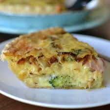 Caramelized Onion Ham Broccoli Quiche Recipe Ham And Broccoli Quiche Caramelized Onions Broccoli Quiche