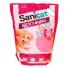 Sanicat Kedi Kumu Color Pink Topaklasan Silika Kedi Kumu 5 Litre