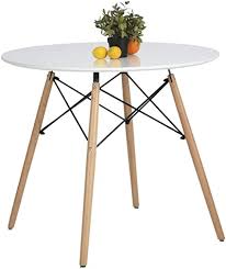 What kind of table legs are free in australia? Dining Table Round Coffee Table Modern Leisure Wooden Tea Kitchen Table Dining Room Table Bar Table 80 80 74cm White Amazon Co Uk Home Kitchen