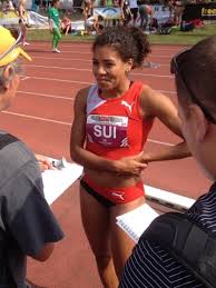 Mujinga kambundji of switzerland prepares for the women's 4 x 100 metres final during the european. Swiss Athletics News Mujinga Kambundji Lauft Schweizer Rekord Uber 100 M