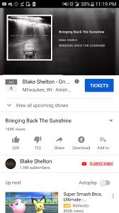 'bringing back the sunshine' van de gelijknamige plaat van blake shelton uit 2014. Oh Its Time Now Nascar