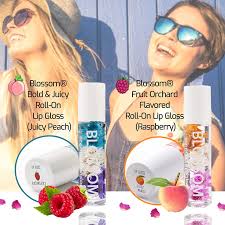 Crystal flower jelly lipstick, 6 packs nutritious moisturizer lip gloss lip balm magic temperature color change lipgloss, superthinker (pink) 4.2 out of 5 stars. Amazon Com Blossom Lip Gloss Roll On Lip Gloss Infused With Real Flowers Juicy Peach And Raspberry Flavors 2 X 20 Fl Oz Flower Lip Gloss Set For Teens Natural Lipgloss Sets