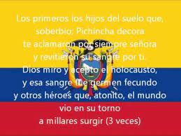 Iv cedió al fin la fiereza española, y hoy, oh patria, tu libre existencia es la noble y magnifica herencia que nos dio, el heroísmo feliz; Himno Nacional Del Ecuador Original Con Letra Youtube