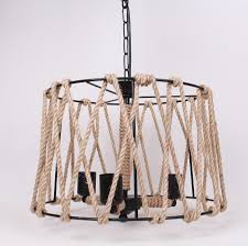 Konik 3 Lu Halat Avize Conical Rope Chandelier Black Decor Home Decor Wardrobe Rack