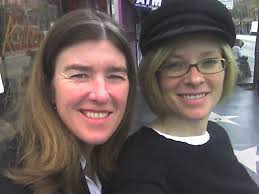 2006, with Molly at the Los Angeles Farmers Market. Our mom used to take us  here as kids. We ate pie. Think it's called Dupree's. It's still there.