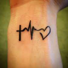 Heartbeat Tattoo Heart On Instagram Heartbeat Tattoo Little Heart Tattoos Simple Heart Tattoos