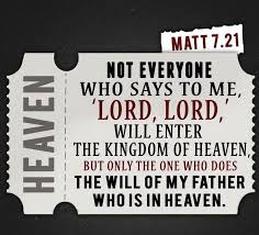 Matthew 7 21 Niv Not Everyone Who Says To Me Lord Lord Will Enter The Kingdom Of Heaven But Only The One Who Does Bible Scriptures Words Word Of God