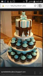 See more ideas about baby shower, baby boy shower, brown babies. Love The Brown Blue Combo For Cupcakes Baby Shower Cakes For Boys Baby Shower Cupcake Cake Bear Baby Shower Cake